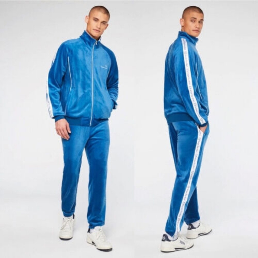 Men’s Sergio Tacchini Blue | White Casual Tracksuit NWT